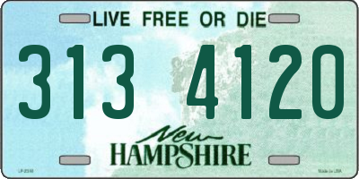 NH license plate 3134120