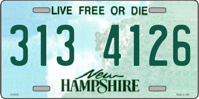 NH license plate 3134126