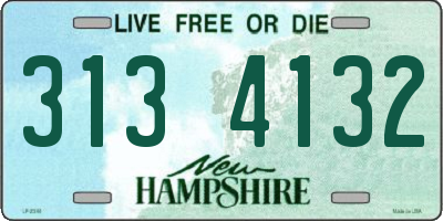 NH license plate 3134132