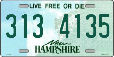 NH license plate 3134135