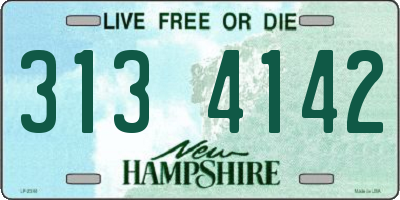 NH license plate 3134142