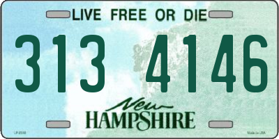 NH license plate 3134146