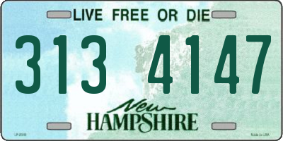 NH license plate 3134147