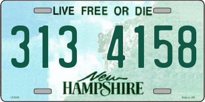 NH license plate 3134158