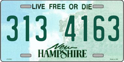 NH license plate 3134163
