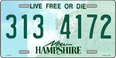 NH license plate 3134172
