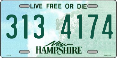 NH license plate 3134174