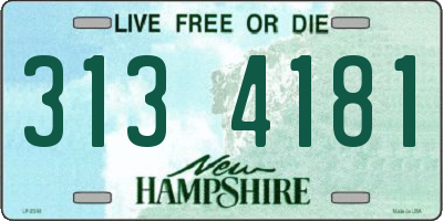NH license plate 3134181