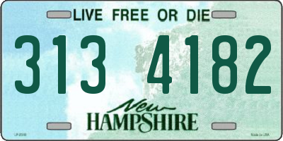 NH license plate 3134182