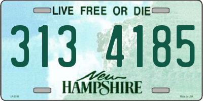 NH license plate 3134185