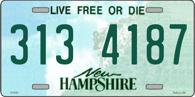 NH license plate 3134187