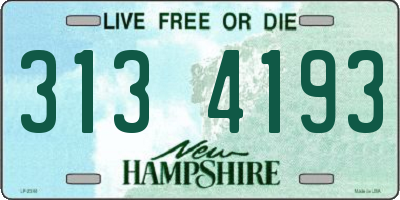 NH license plate 3134193
