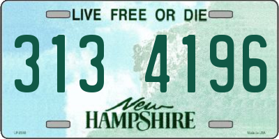 NH license plate 3134196