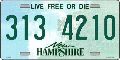 NH license plate 3134210