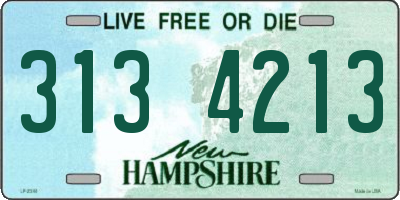 NH license plate 3134213