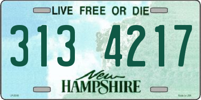 NH license plate 3134217
