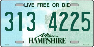 NH license plate 3134225