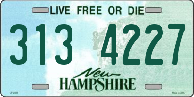 NH license plate 3134227