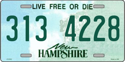NH license plate 3134228