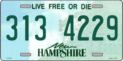 NH license plate 3134229