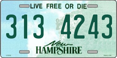 NH license plate 3134243