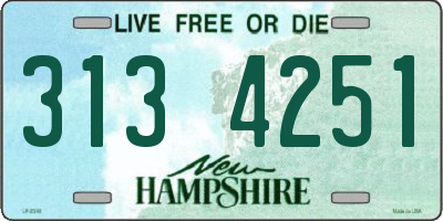 NH license plate 3134251