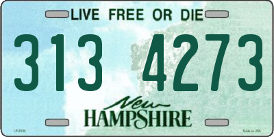 NH license plate 3134273
