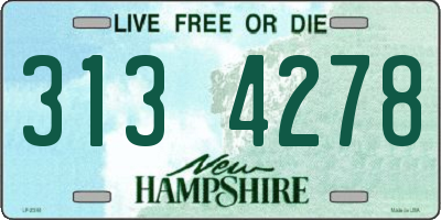 NH license plate 3134278