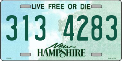 NH license plate 3134283