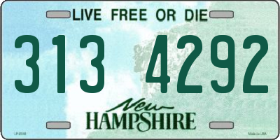 NH license plate 3134292