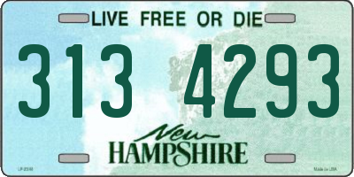 NH license plate 3134293