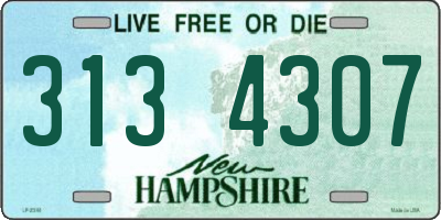 NH license plate 3134307