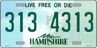 NH license plate 3134313