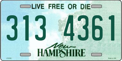 NH license plate 3134361