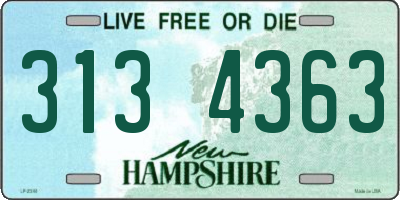 NH license plate 3134363