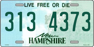 NH license plate 3134373