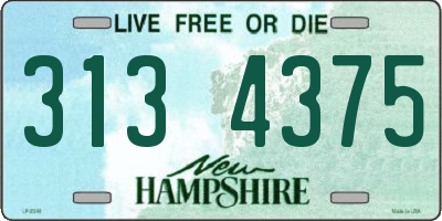 NH license plate 3134375