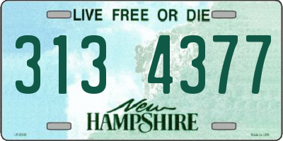 NH license plate 3134377
