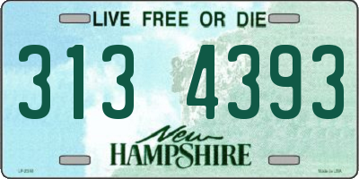 NH license plate 3134393