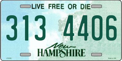 NH license plate 3134406