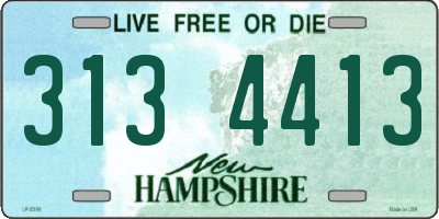 NH license plate 3134413