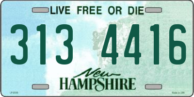 NH license plate 3134416