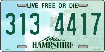 NH license plate 3134417
