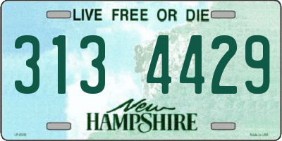 NH license plate 3134429