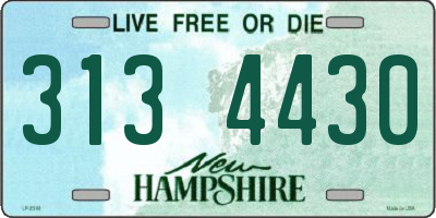 NH license plate 3134430