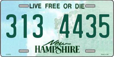 NH license plate 3134435