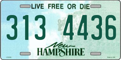 NH license plate 3134436