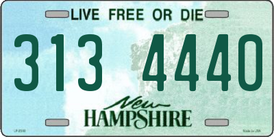 NH license plate 3134440