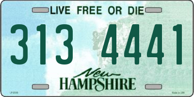 NH license plate 3134441