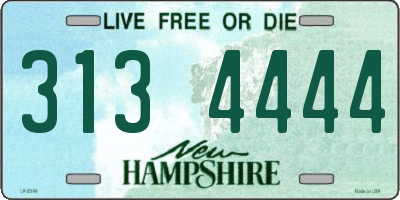NH license plate 3134444